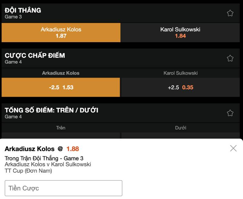 Chiến Lược Cược Bóng Bàn (Ping Pong) Từ Những Tay Bạc Cao Cơ 4 Chiến lược kèo cuối trận