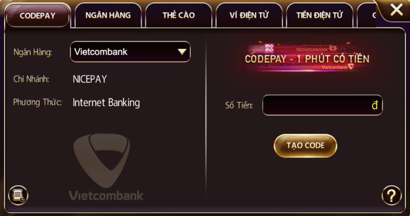 Hướng Dẫn Nạp Tiền Clubv Chi Tiết Và An Toàn 2 Nạp tiền ClubV qua CodePay – giải pháp “1 phút có tiền”